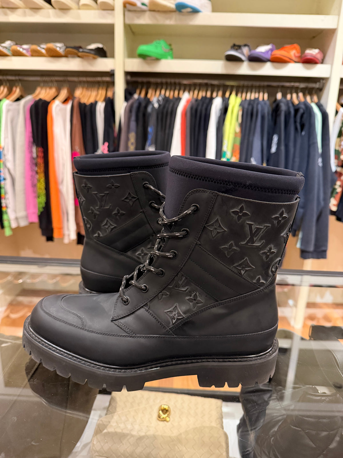 Louis Vuitton Landscape Ankle Boots - Embossed Monogram Black