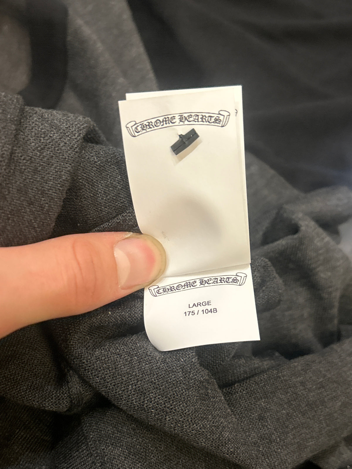 Chrome Hearts Cross Patch Silk Raglan LS Tee