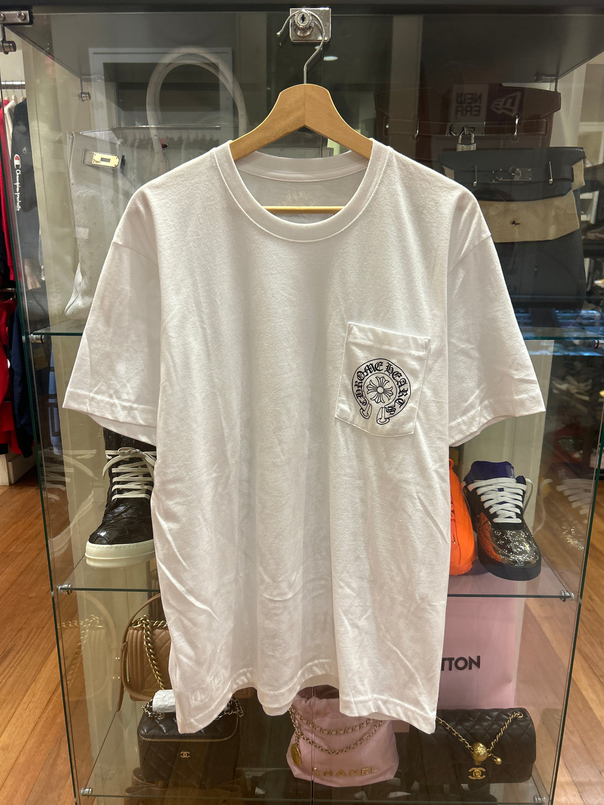 Chrome Hearts Miami Horseshoe Pocket Tee - White