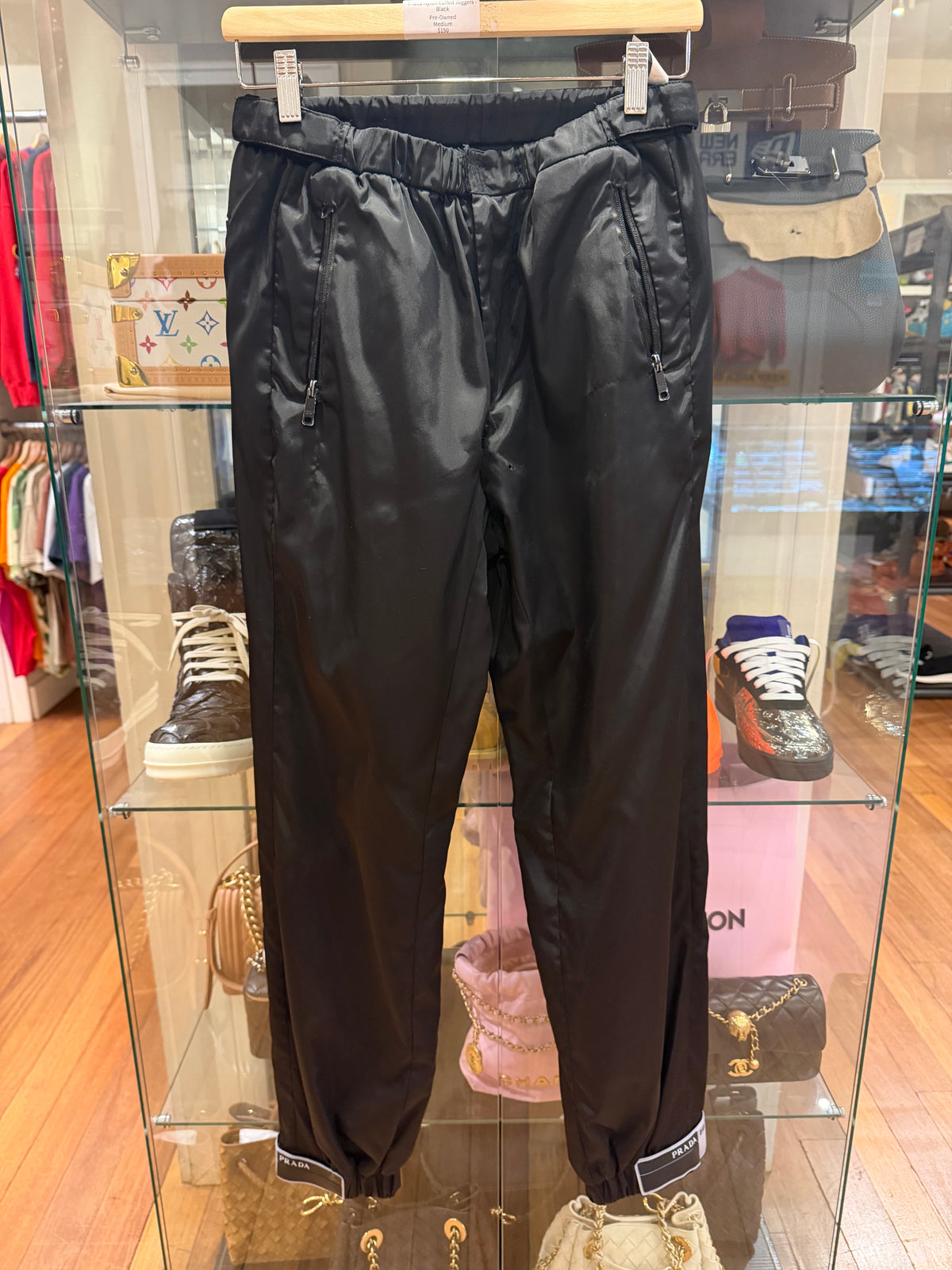 Prada Nylon Cuffed Joggers