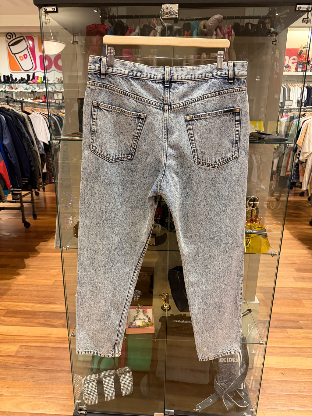 Saint Laurent Acid Wash Y2K Lowrise Denim Jeans
