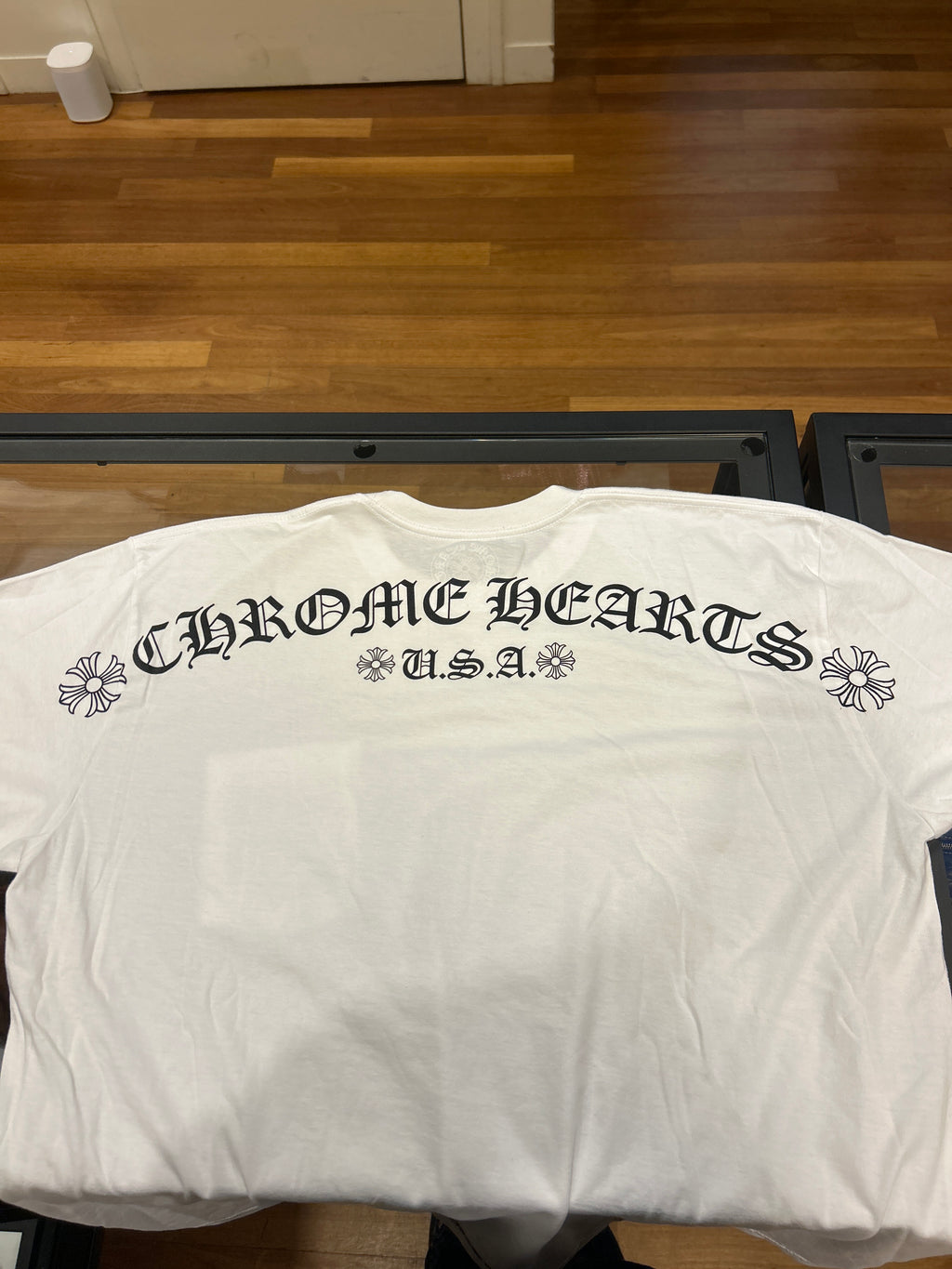 Chrome Hearts USA Script Logo Spellout Tee