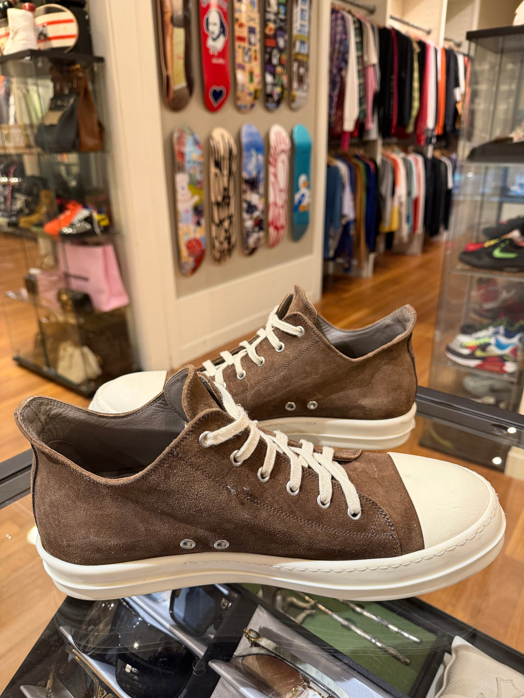Rick Owens Ramones - Espresso Suede