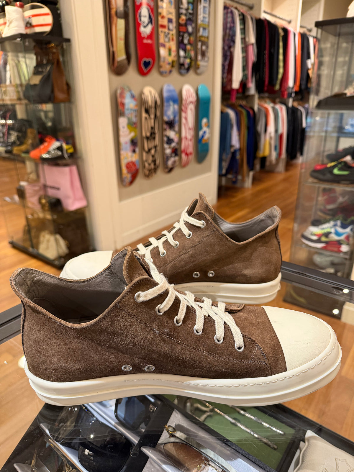 Rick Owens Ramones - Espresso Suede