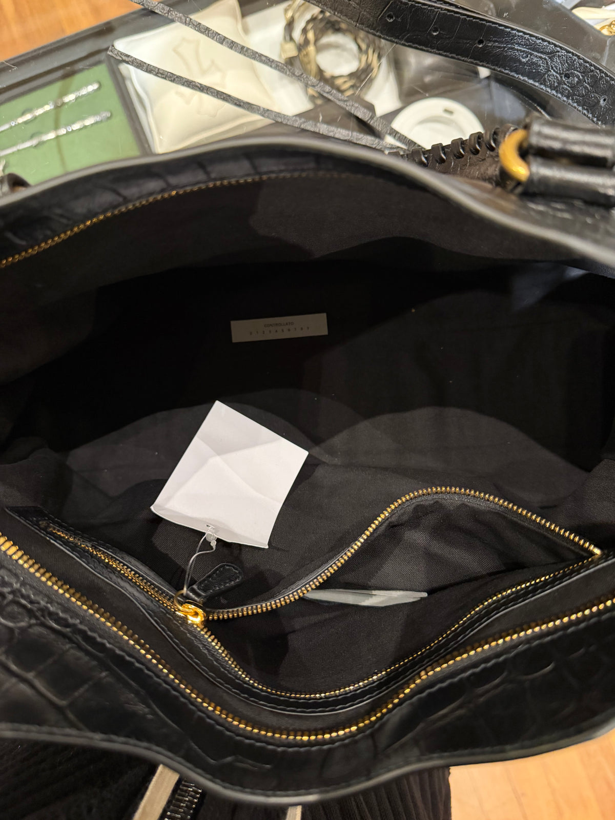 Balenciaga Le City Medium - Croc Embossed