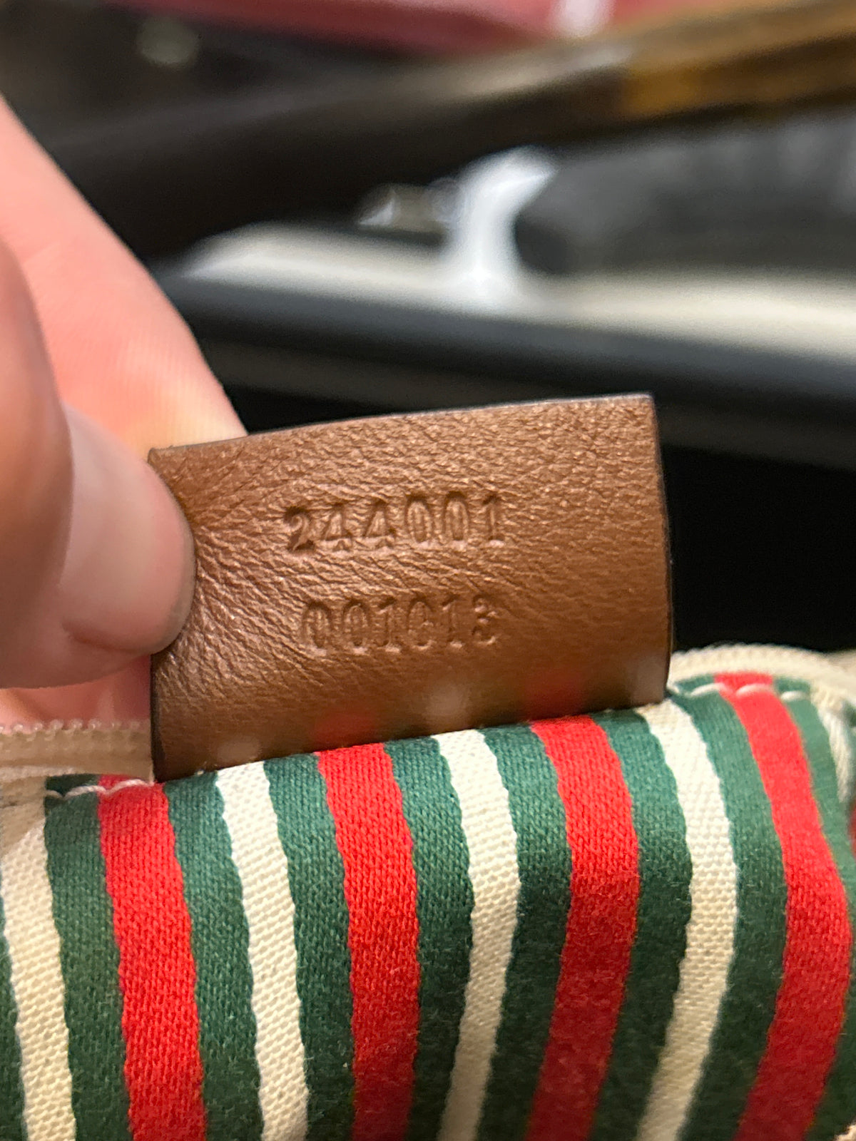 Vintage Gucci Canvas Hobo Bag