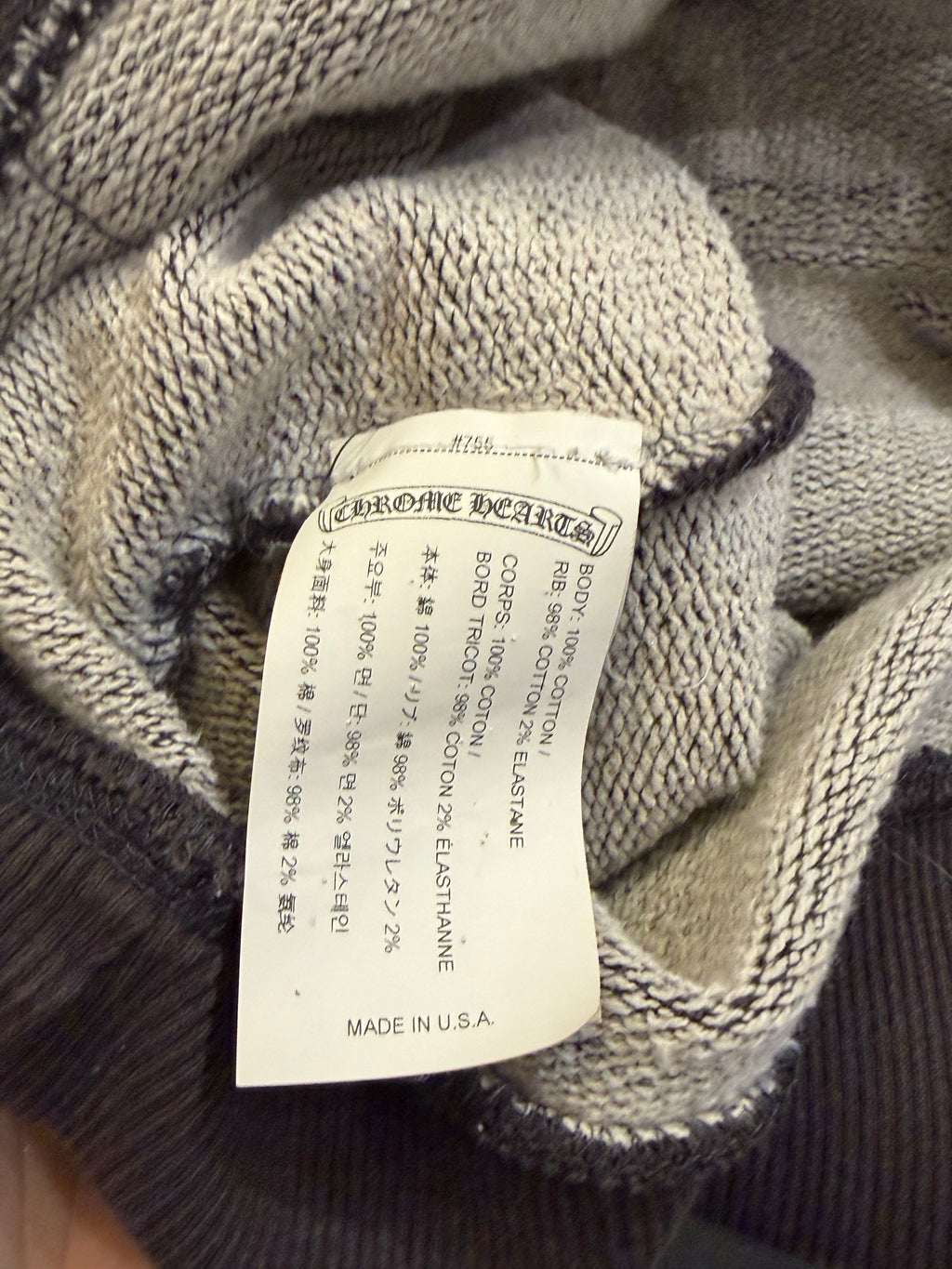 Chrome Hearts 'Y-Not' Embroidered Hoodie -
Charcoal