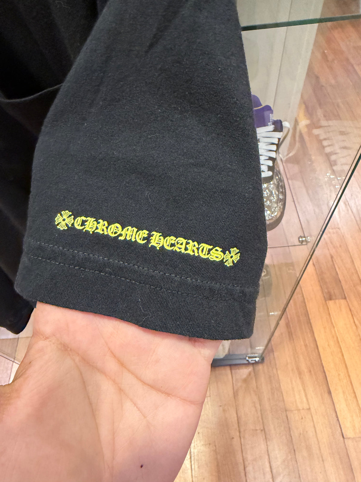 Chrome Hearts Neck Logo Tee - Black