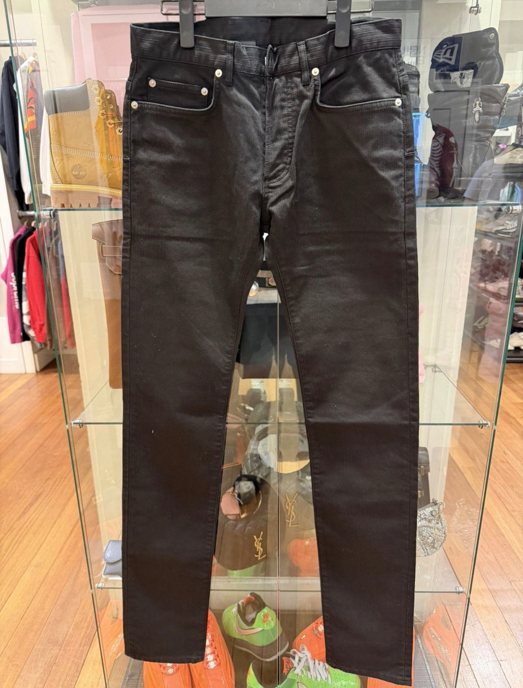 Dior Homme AW14 Black Stretch Denim Jeans