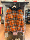 Amiri Wool Plaid Print
Overcoat - Orange / Black