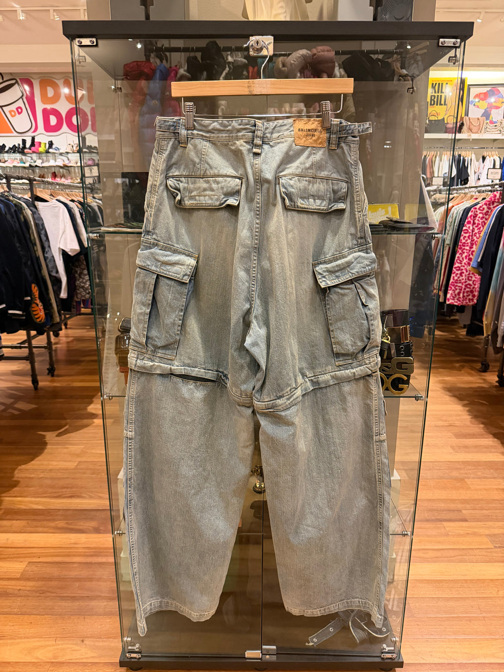 Balenciaga Japanese Denim Cargo Pants