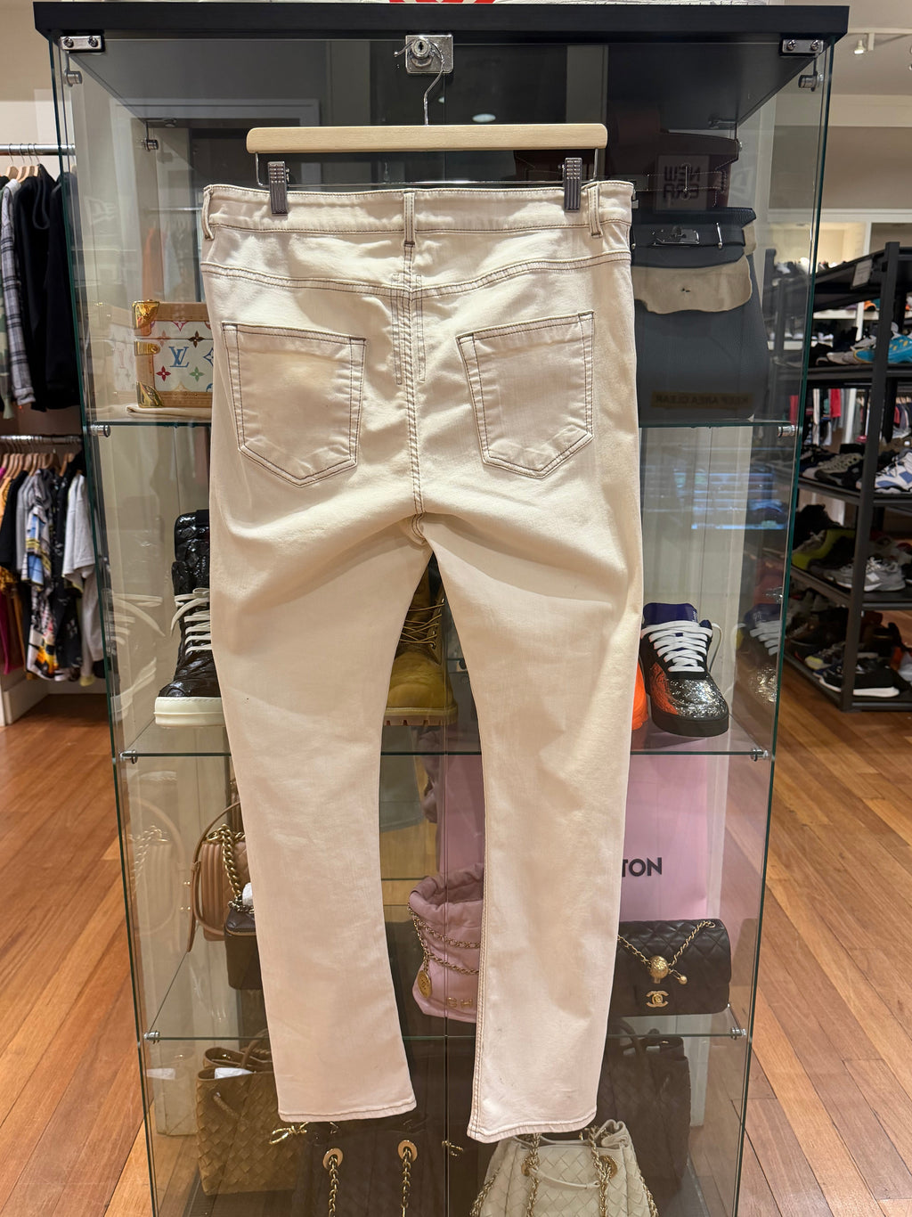 Rick Owens DRSHDE Detroit Cut Slim Fit Denim
Jeans - White