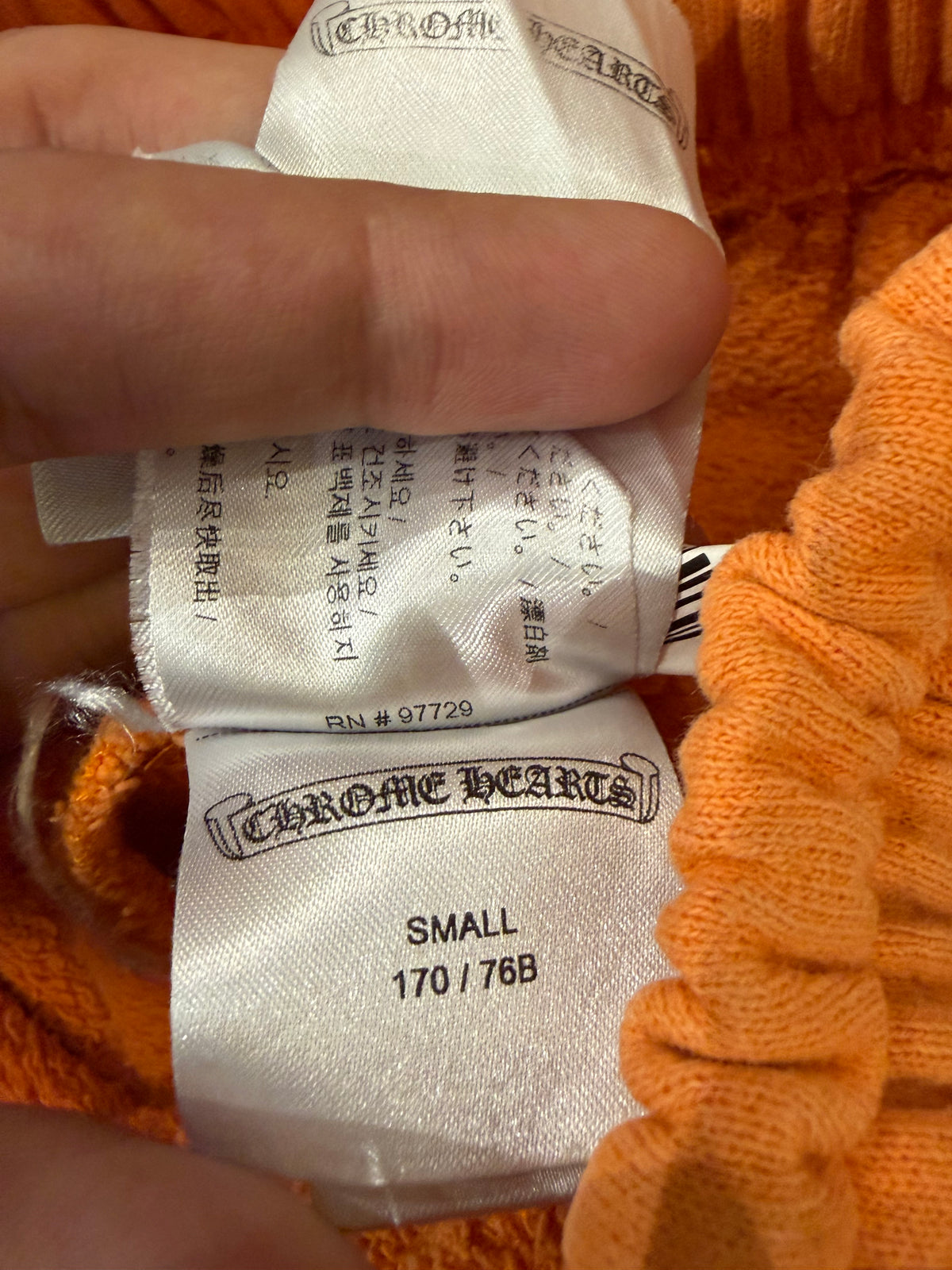 Chrome Hearts x Matty Boy Link & Build Sweatpants -
Orange
