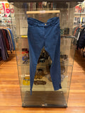 Balenciaga Slim Fit Ankle Zip Pants-Teal