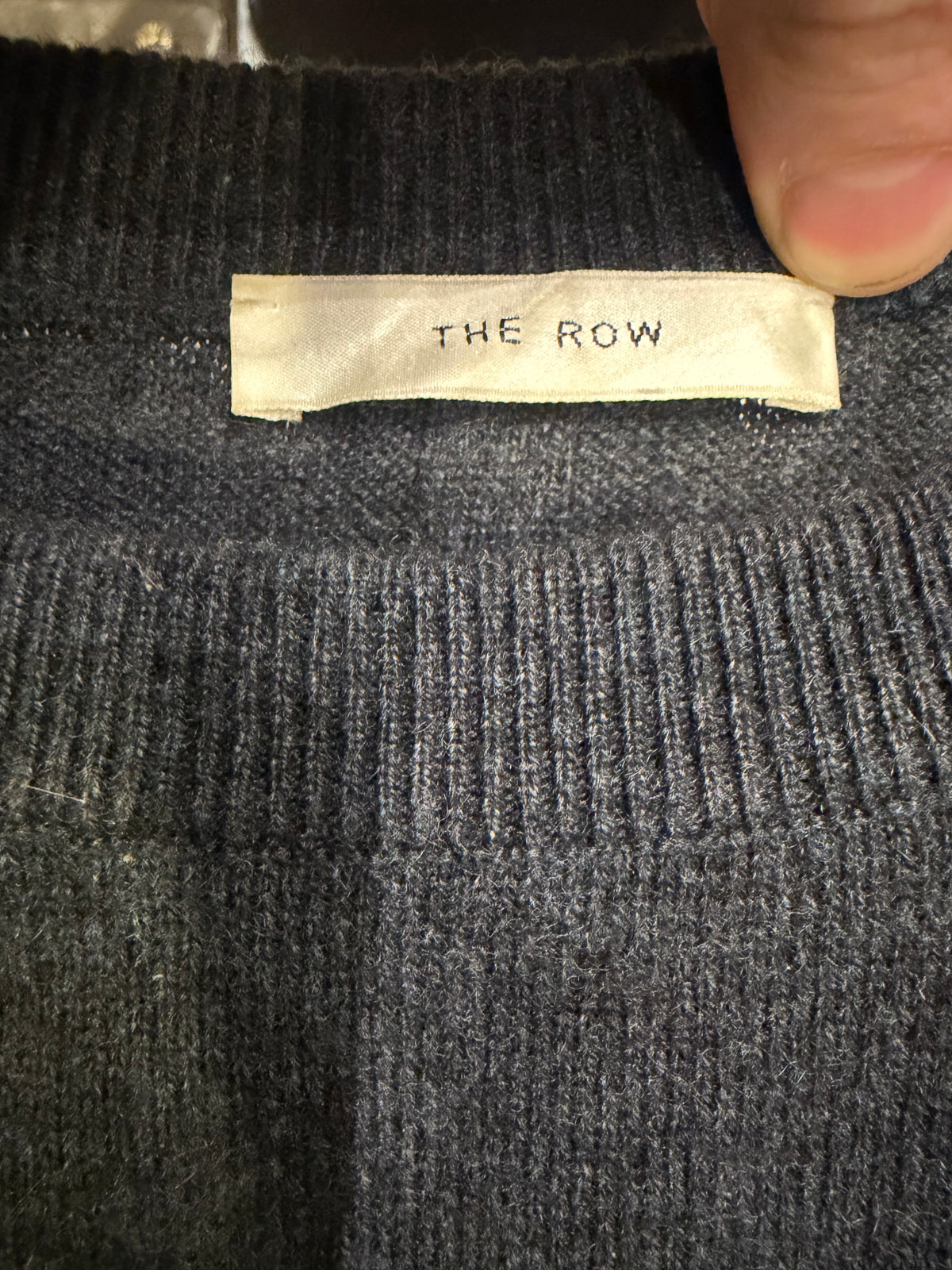 The Row Cashmere Sweater - Charcoal
