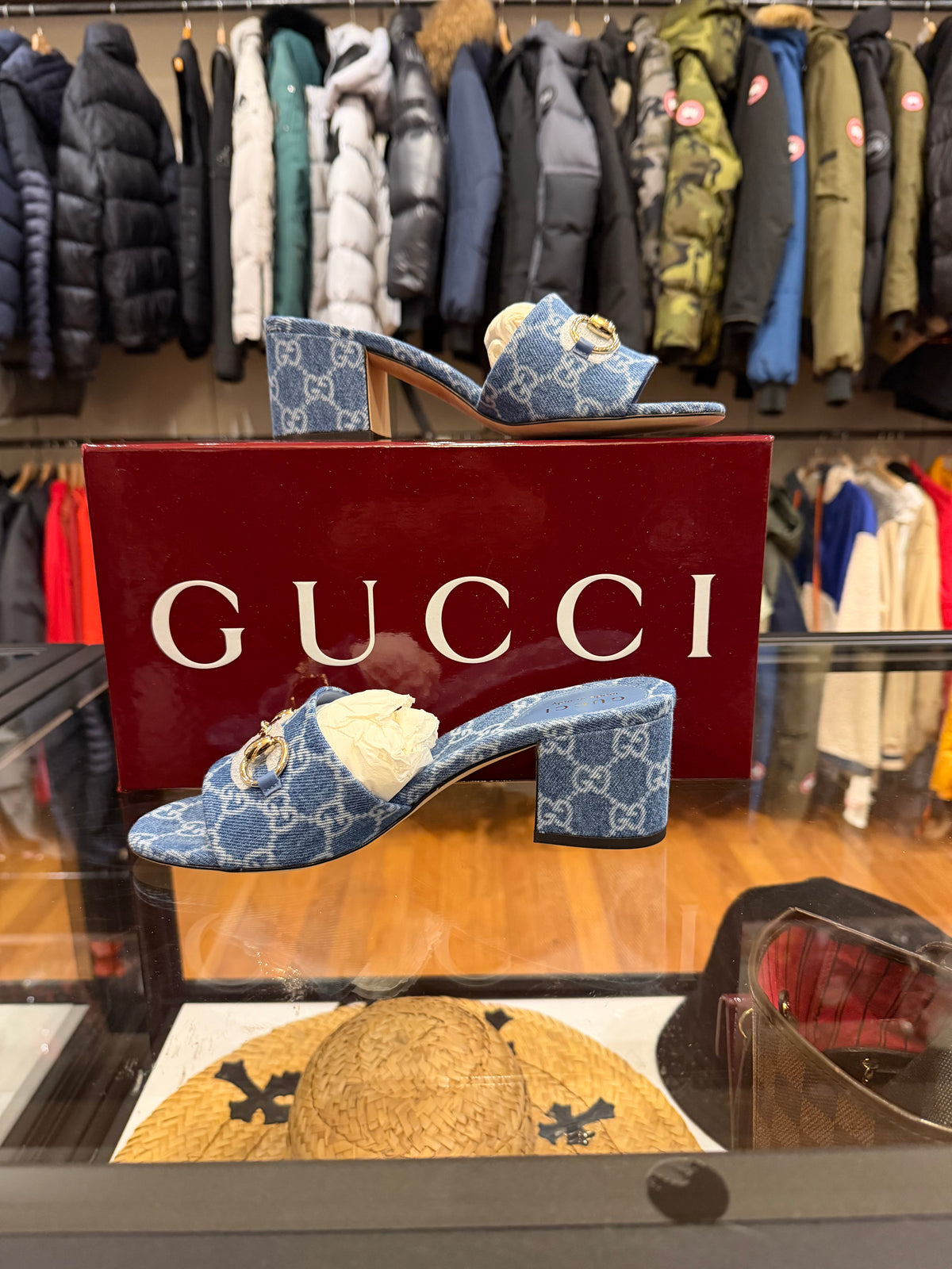 Gucci Women’s Slide Sandal With Horsebit - Blue