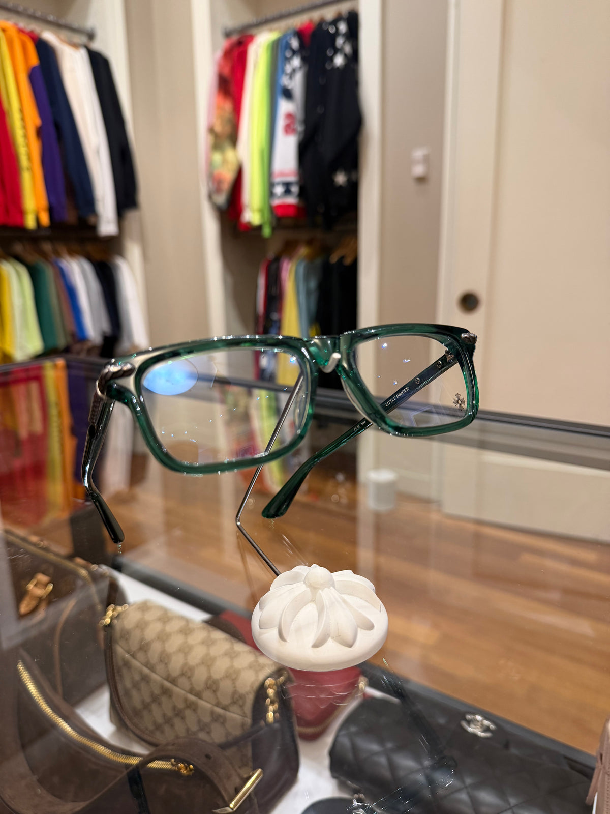 Chrome Hearts ‘Little Dinger’ Square Glasses