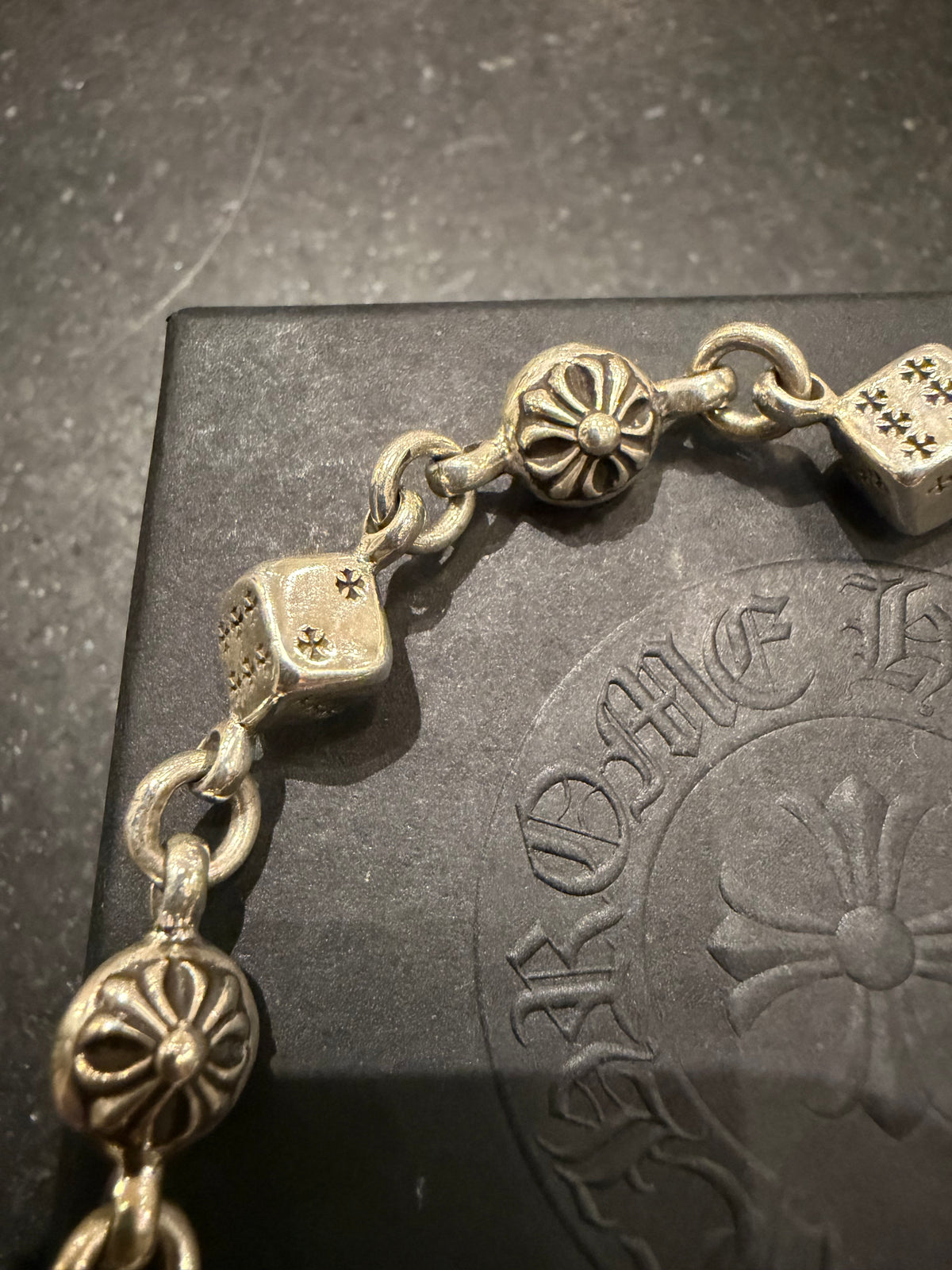 Chrome Hearts ‘Dice’ Bracelet - Silver