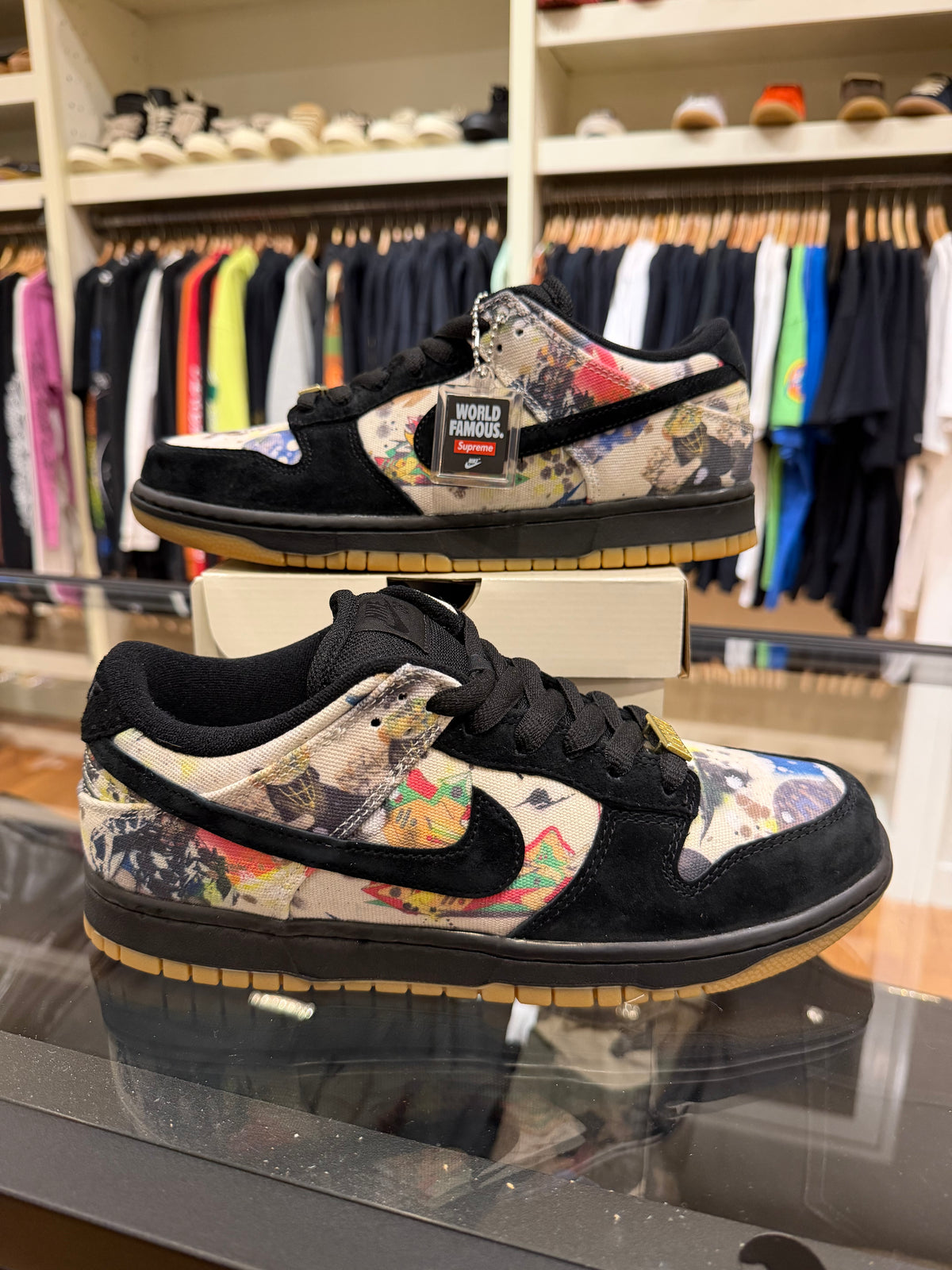 Nike x Supreme SB Dunk Low ‘Rammellzee’ - Black