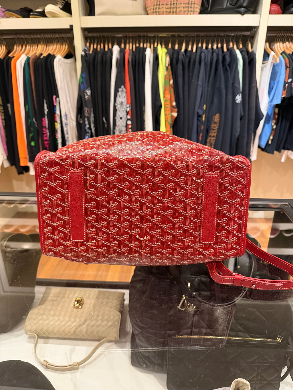 Goyard Saint Léger Backpack Red