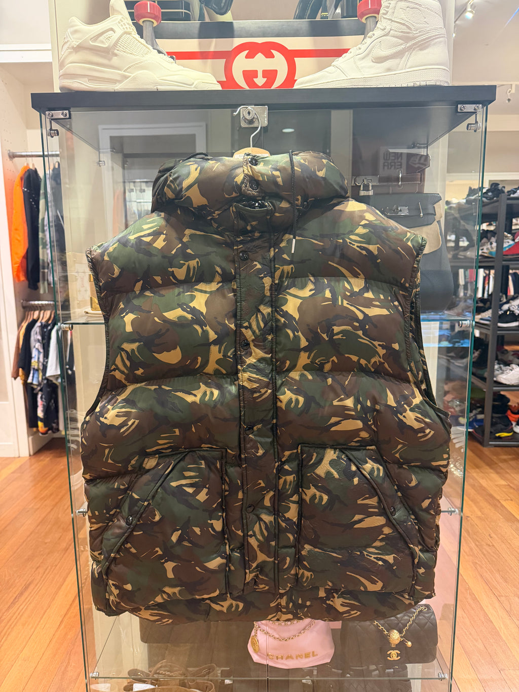 Celine Camouflage Puffer Jacket