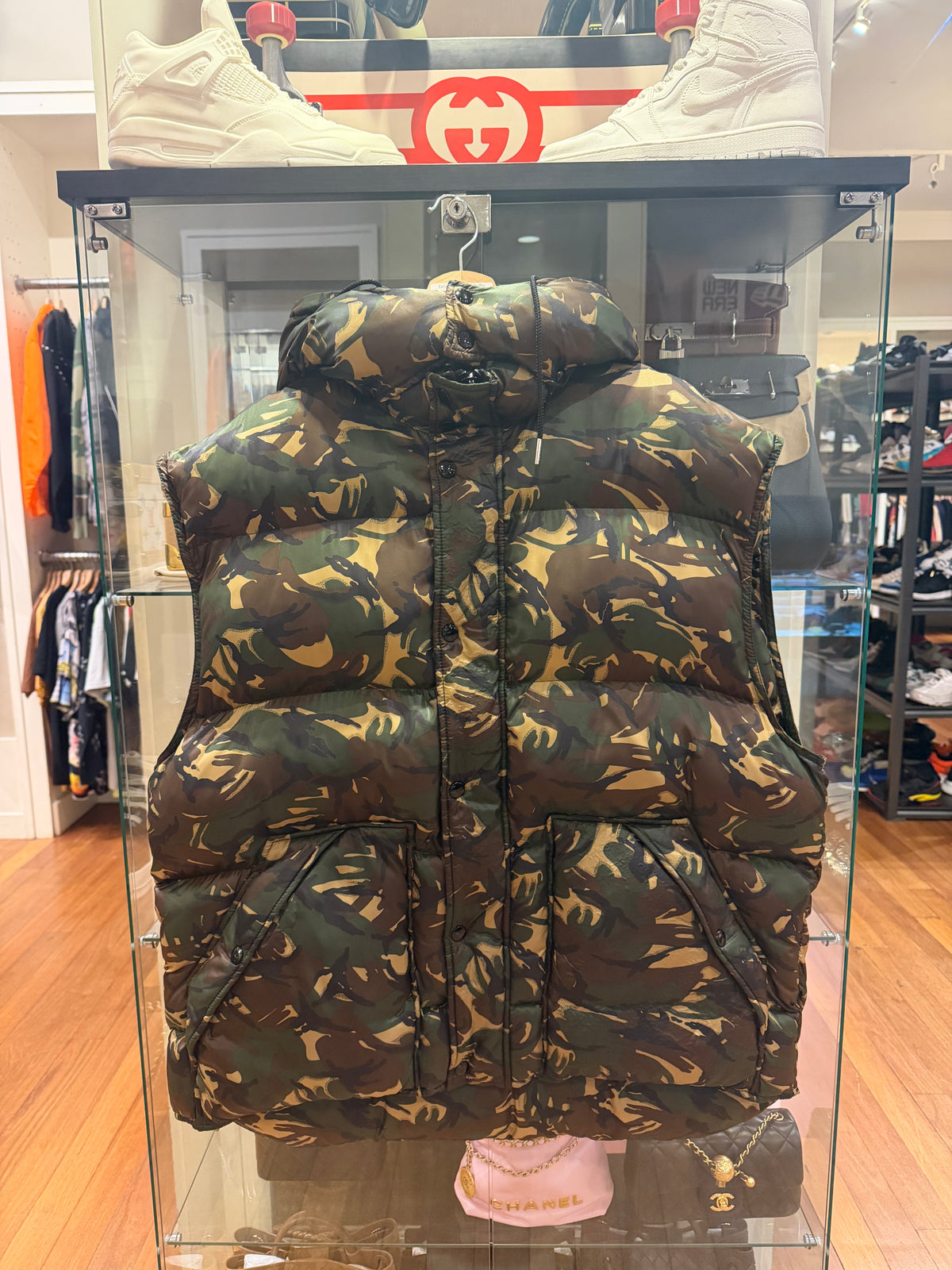 Celine Camouflage Puffer Jacket