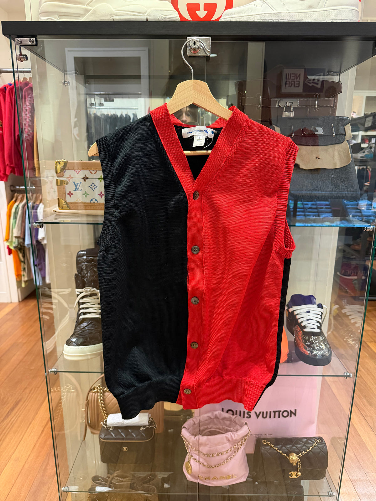 Comme Des Garçons Split Knit Vest