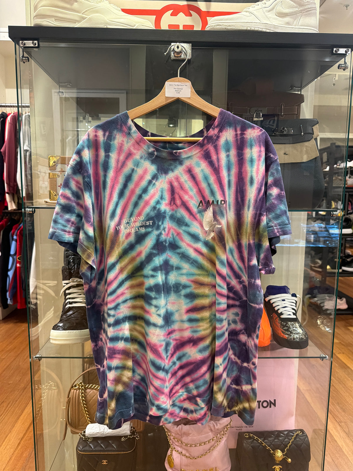 Amiri Tie-Dye Dove Tee
