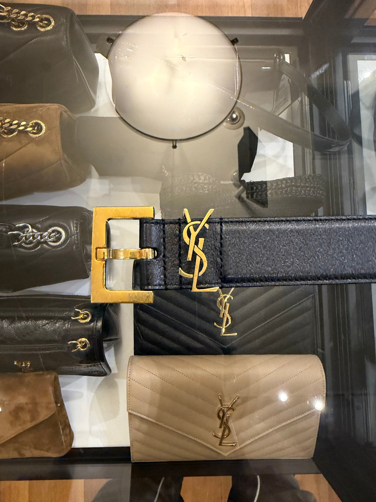 Saint Laurent Cassandre Belt - Black