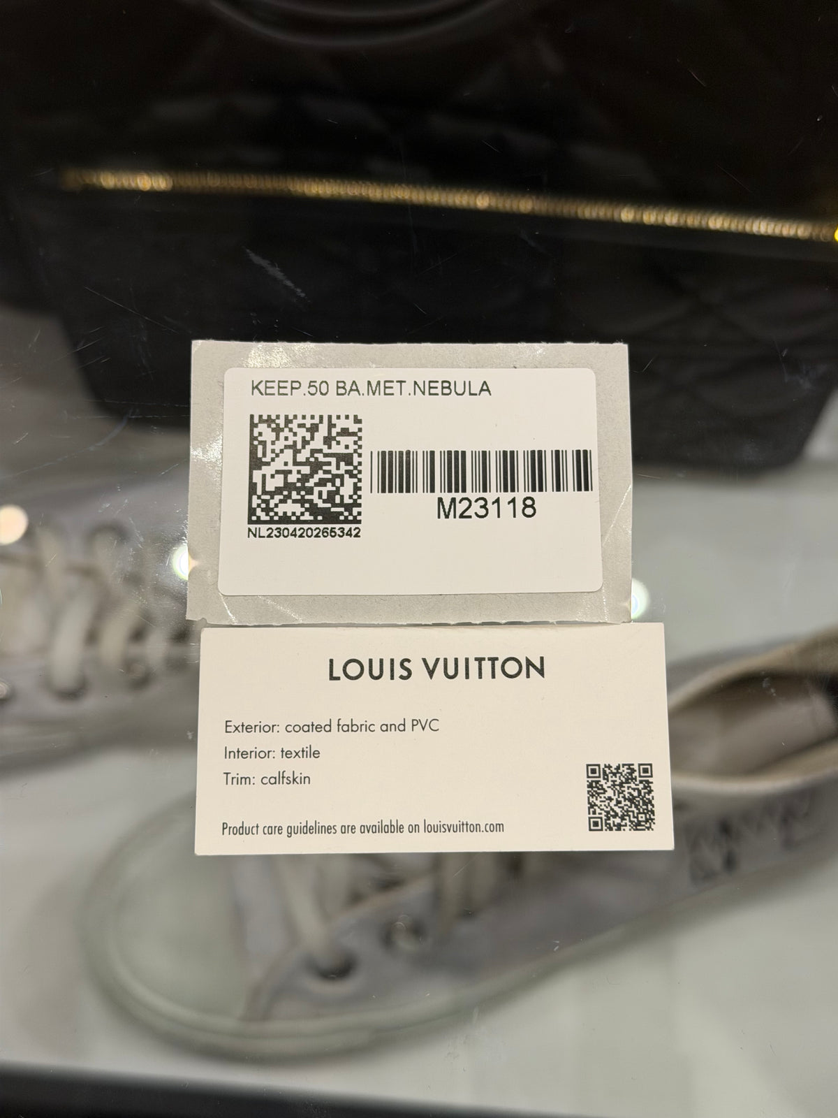 Louis Vuitton Keepall Bandoulière 50 Metallic Nebula Monogram 2023 Duffle Bag