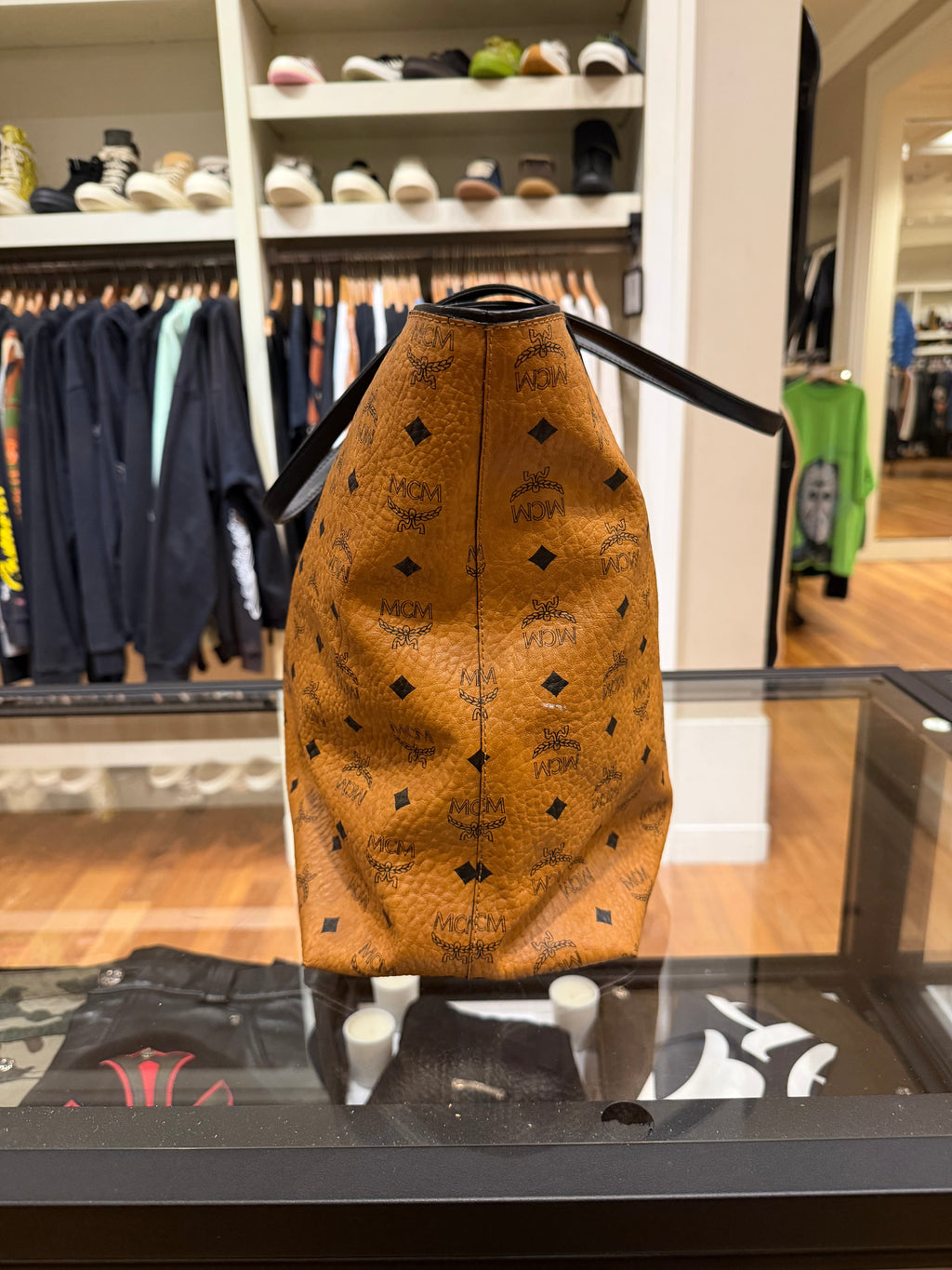 MCM Visetos Tote Bag - Orange
