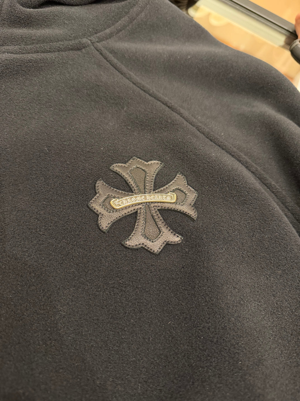 Chrome Hearts Cross Patch Fleece Hoodie