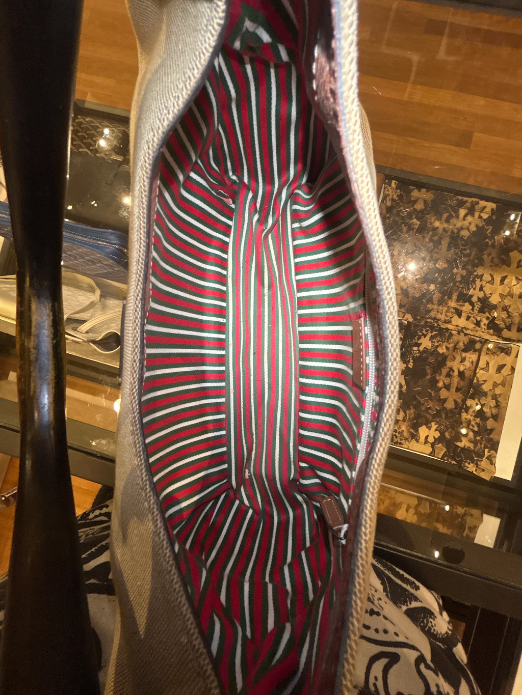 Vintage Gucci Canvas Hobo Bag