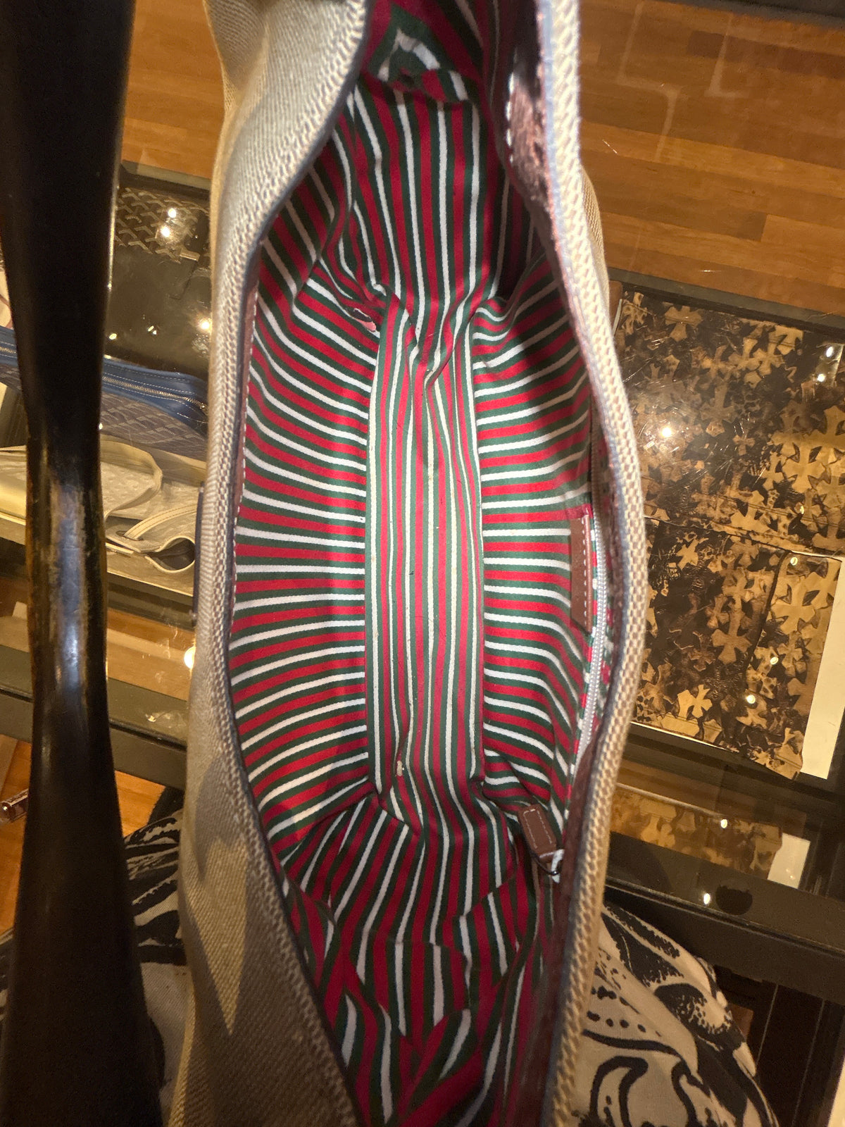 Vintage Gucci Canvas Hobo Bag