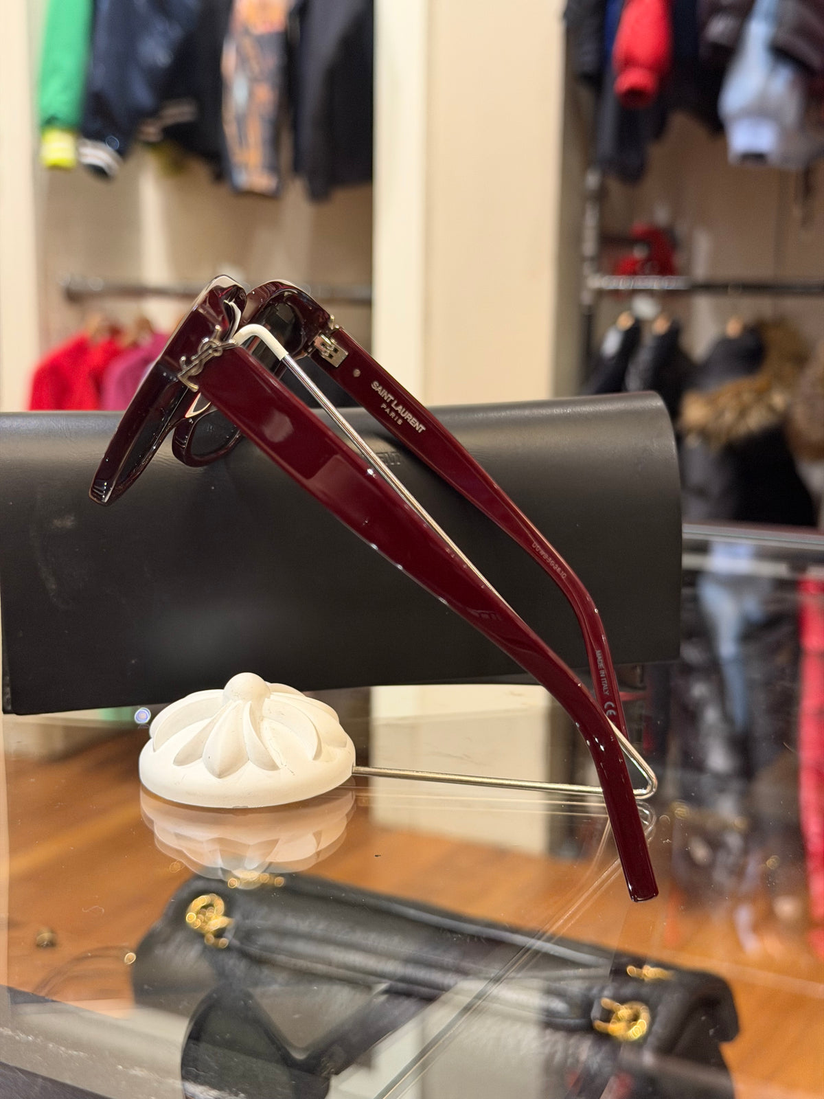 Saint Laurent Acetate Square SL M40 Sunglasses