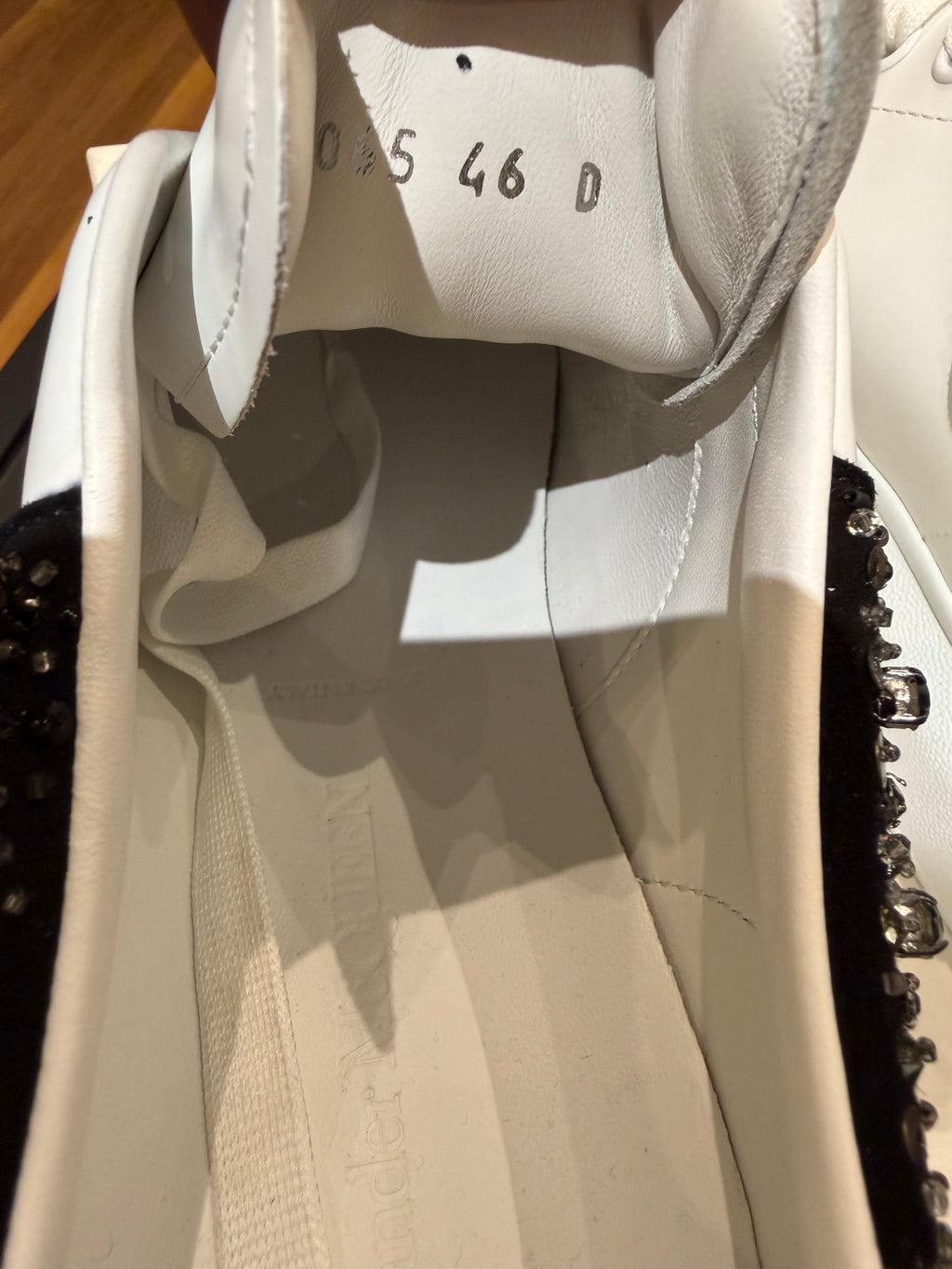 Alexander McQueen Oversized Sneakers - Black Rhinestone Tab