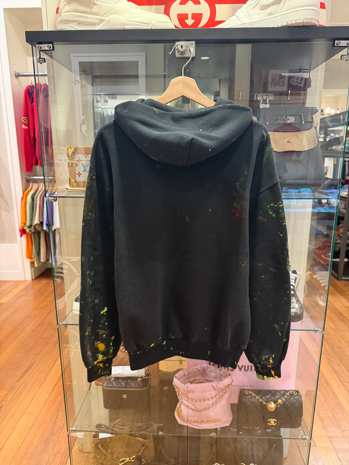 Dertbag Painted Zip Up Hoodie - Black