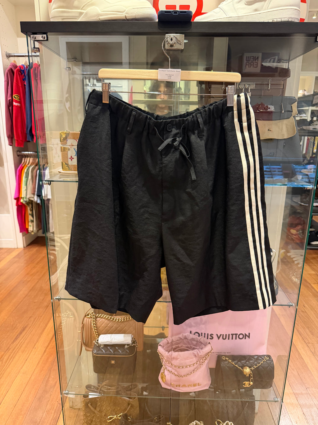 Y-3 Rayon Twill Shorts - Black