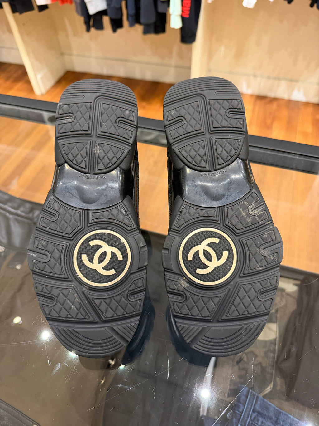 Chanel CC Trainer - Black / White