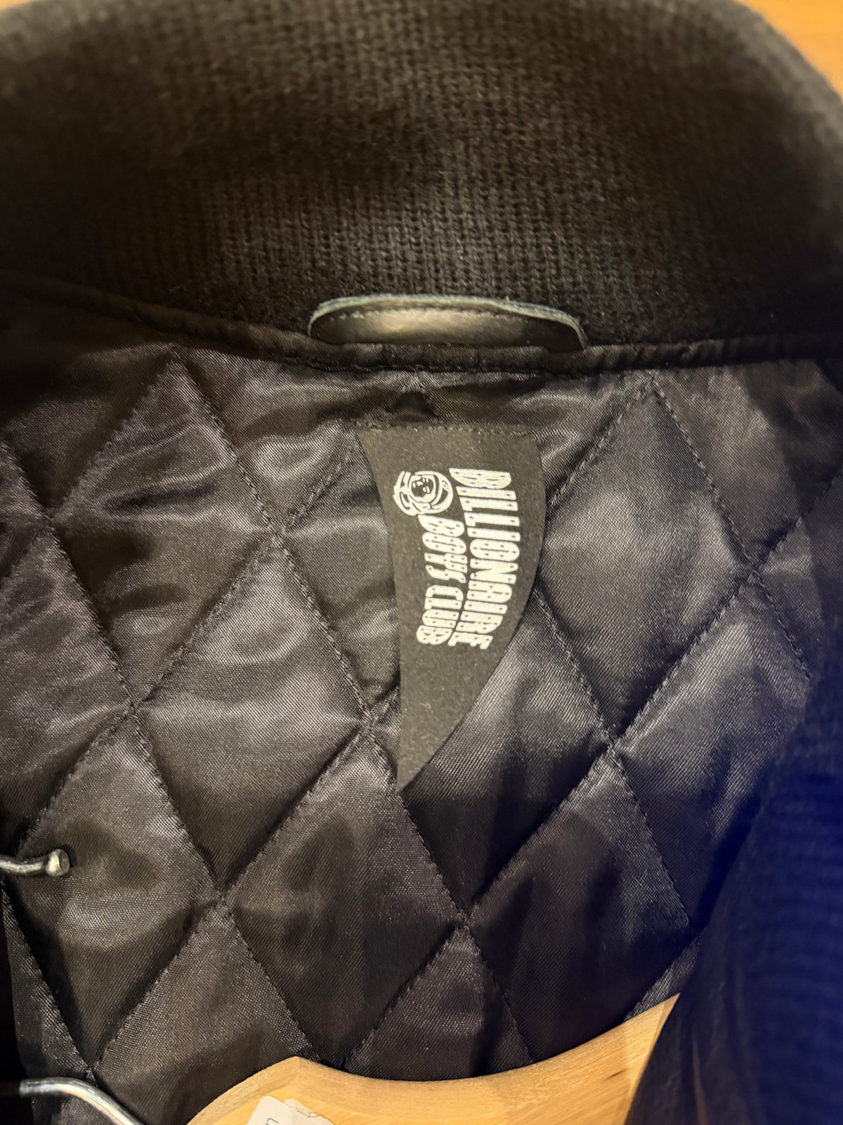Billionaire Boys Club Golden Bear Leather Varsity Jacket