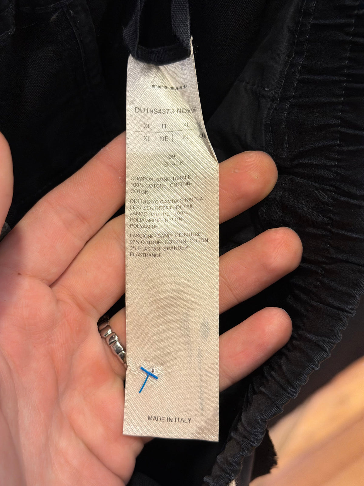 Rick Owens Drop Crotch Nylon Drawstring Short