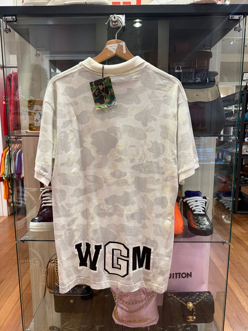 Bape Sharkface Polo - White