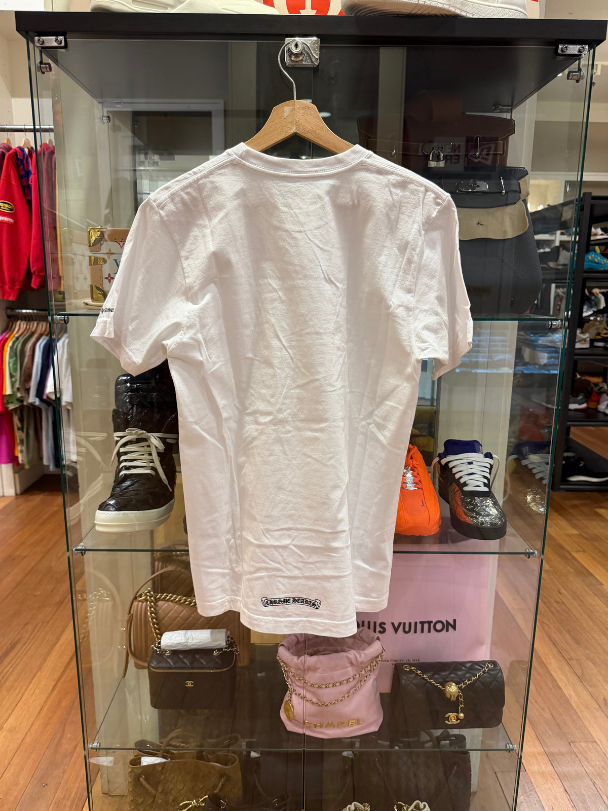 Chrome Hearts Neck Logo Tee - White
