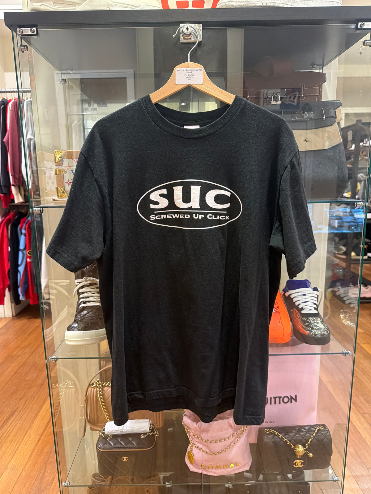 Supreme x DJ Screw 'SUC' Tee
- Black