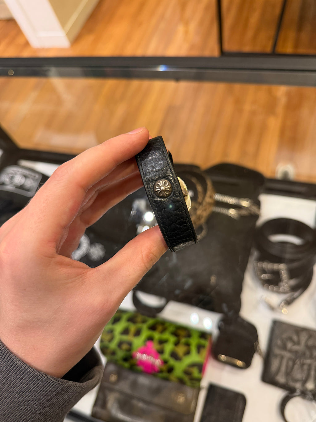 Chrome Hearts Gunslinger Buckle Bracelet - Black