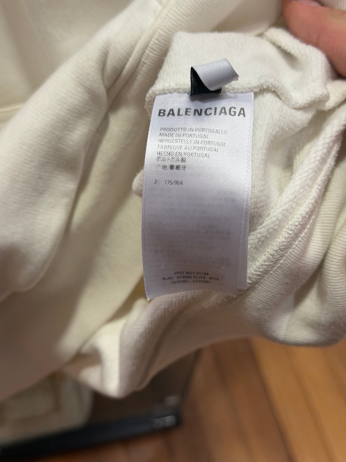 Balenciaga .PDF Hoodie - White
