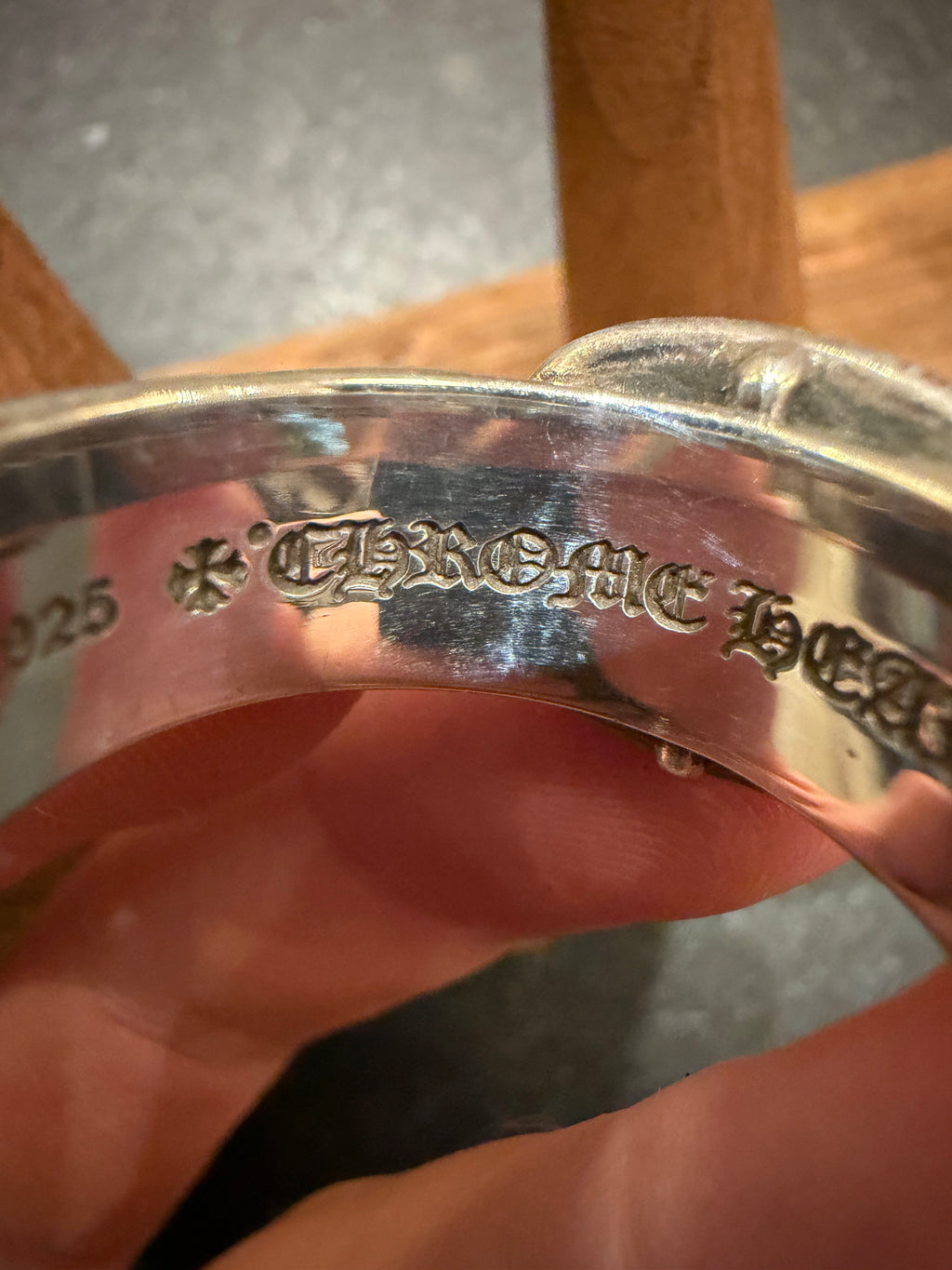 Chrome Hearts Large Gunslinger Belt Ring Silver - Size 12