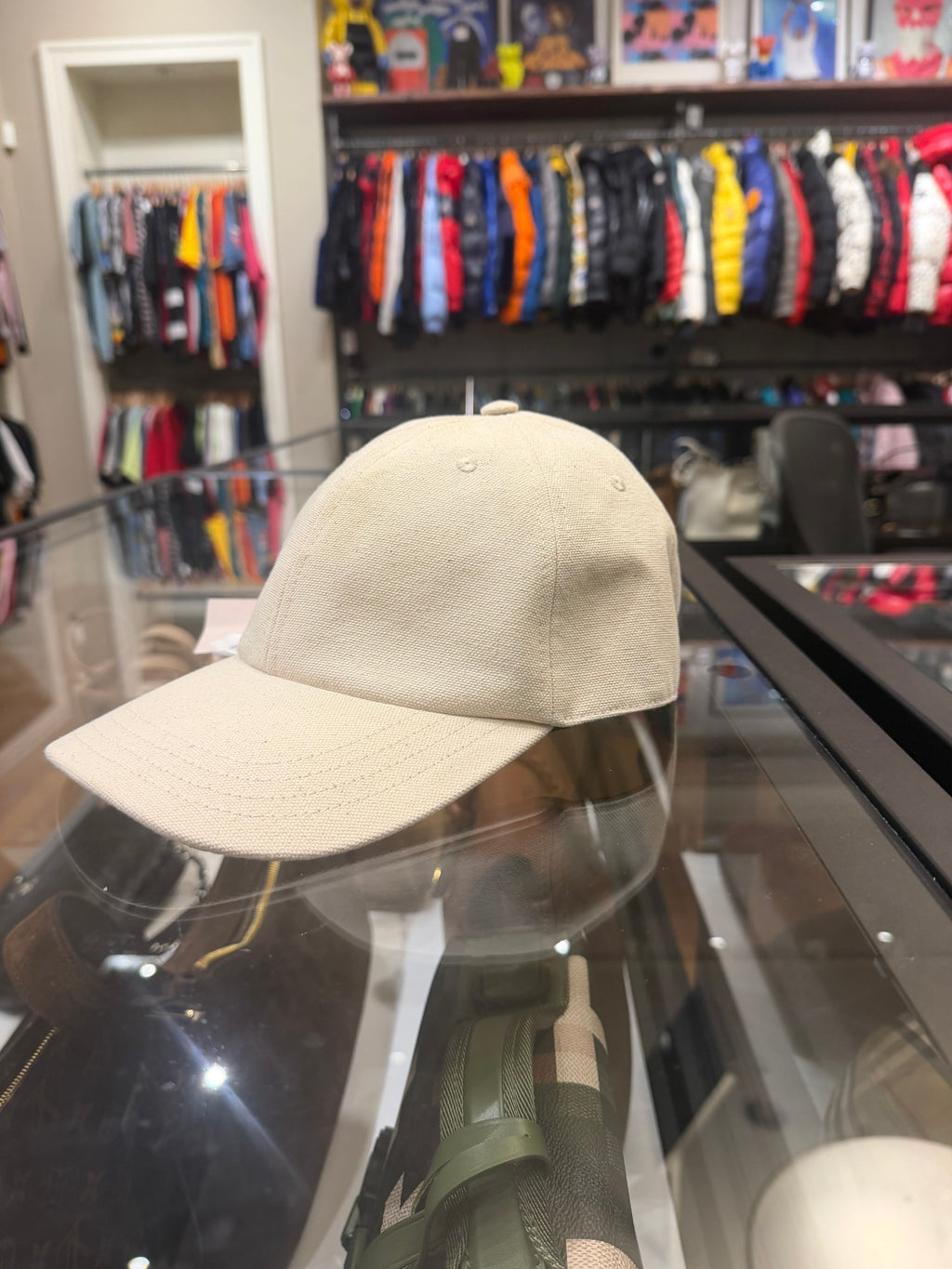 Gucci Logo Canvas Baseball Hat