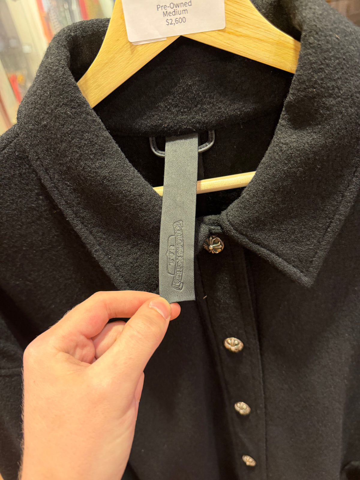 Chrome Hearts ‘Lola’ Wool Peacoat