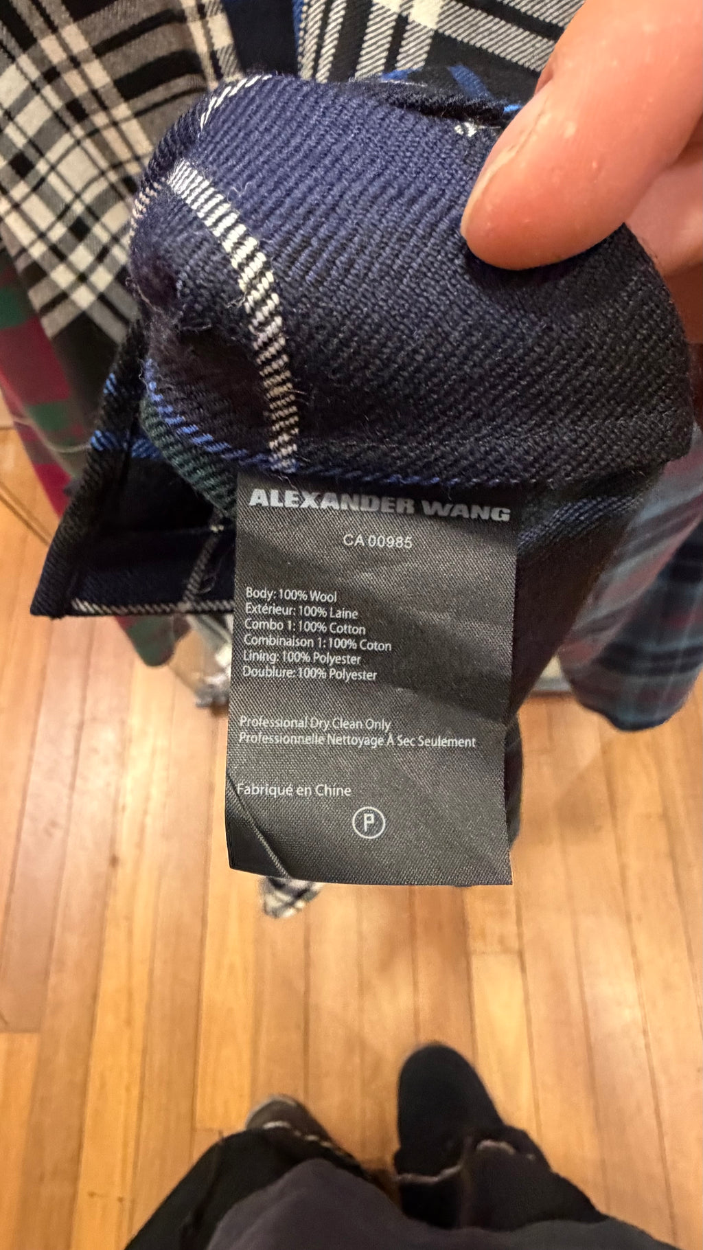 Alexander Wang Multi Plaid Overshirt